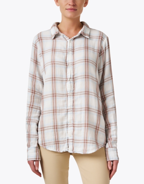 Front image - CP Shades - Romy Multi Plaid Cotton Gauze Shirt