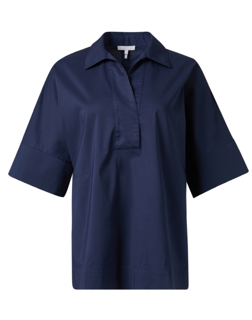 Product image - Hinson Wu - Cindy Navy Stretch Cotton Top