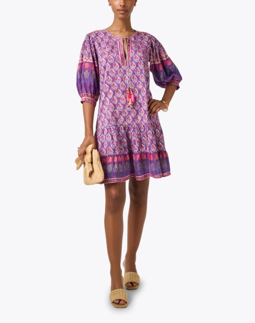 Holly Purple Print Dress