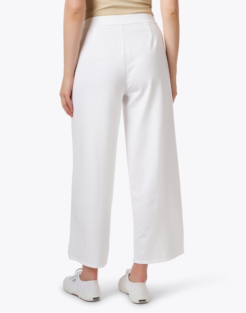 Back image - Eileen Fisher - Ivory Wide Leg Ankle Pant