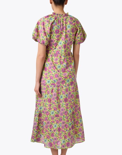 Back image - Banjanan - Poppy Multi Floral Print Cotton Dress