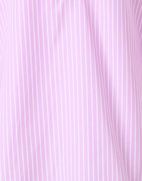Fabric image - Dovima Paris - Wren Lilac and White Stripe Cotton Shirt