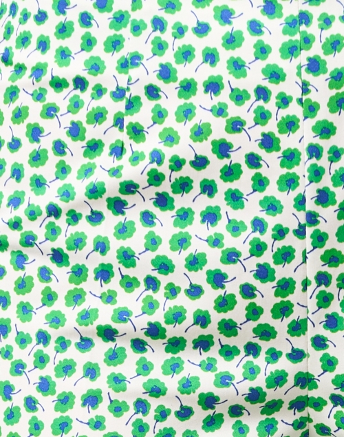 Fabric image - Piazza Sempione - Audrey Green Print Capri Pant