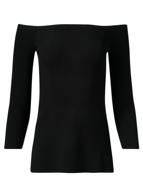Product image - Veronica Beard - Derick Black Off the Shoulder Sweater
