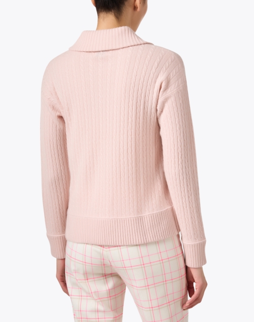 Back image - Madeleine Thompson - Isidore Pink Collared Sweater