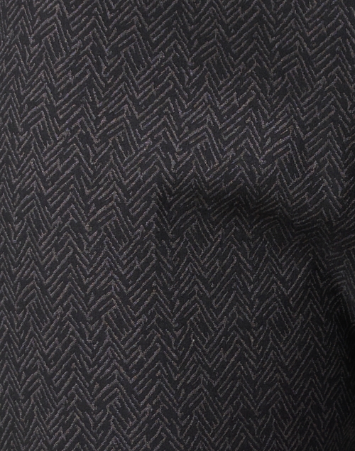 Fabric image - Elliott Lauren - Grey Print Stretch Pull On Ankle Pant