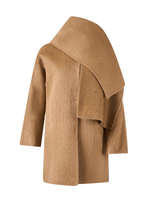 Fiumana Camel Scarf Wrap Coat