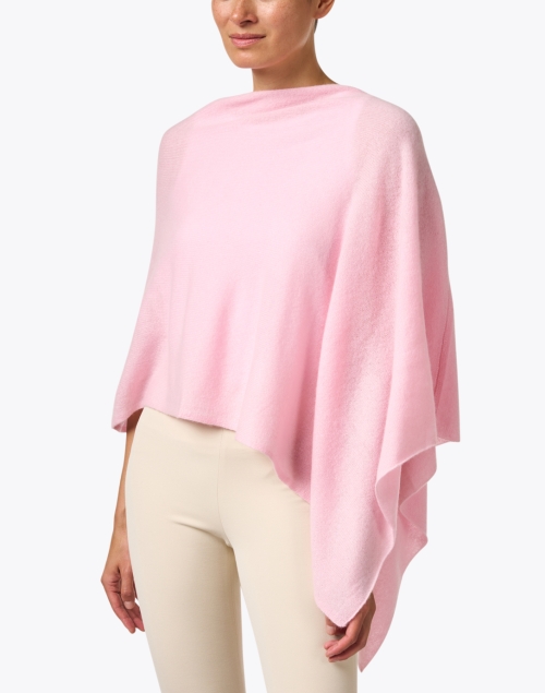 Front image - Minnie Rose - Pink Cashmere Ruana