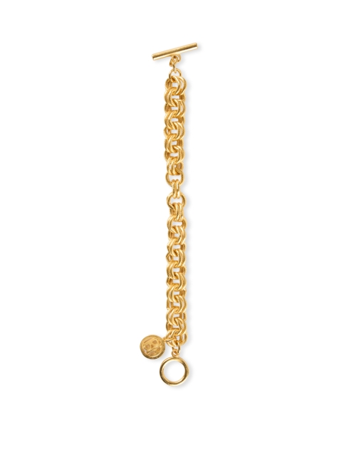 Front image - Ben-Amun - Textured Gold Link Bracelet