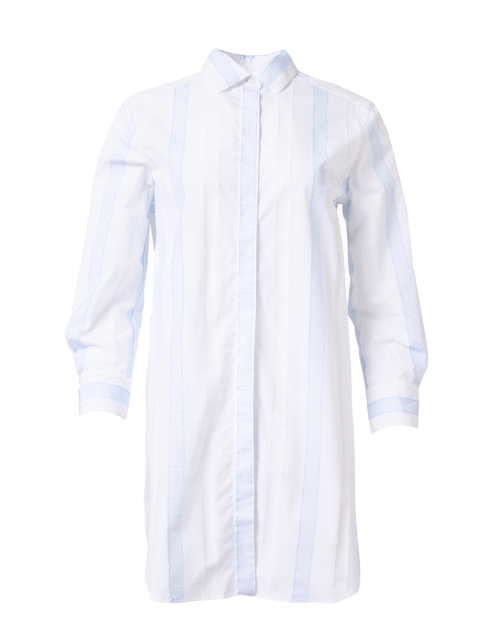 Product image - Purotatto - Blue and White Striped Cotton Shirt