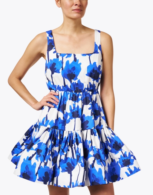 Front image - Jason Wu - Blue and White Print Cotton Dress