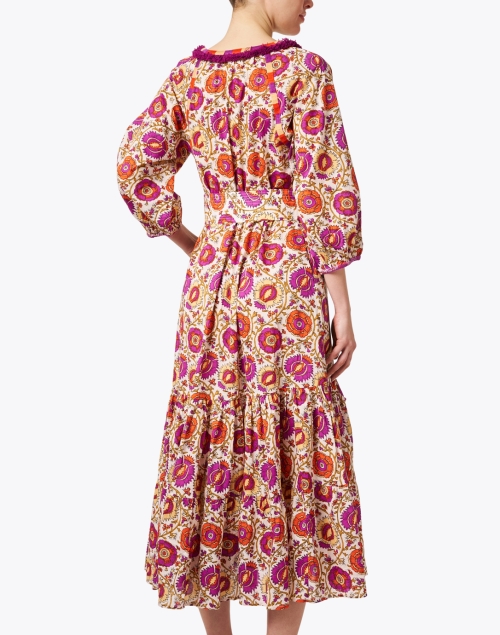 Back image - Figue - Johanna Multi Print Cotton Dress