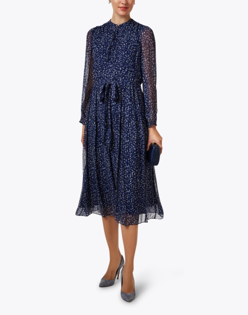 Ama Blue Print Dress