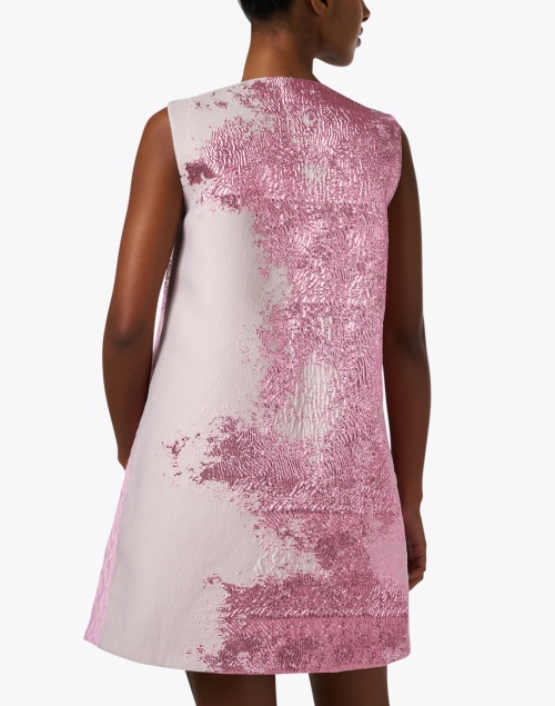 Back image - Stine Goya - Tamar Pink Jacquard Dress