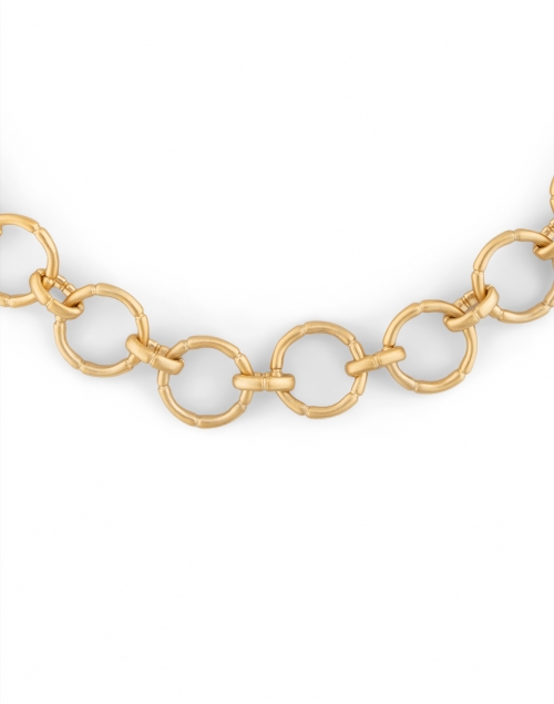 Dean Davidson - Gold and Moonstone Bamboo Link Chain Necklace 