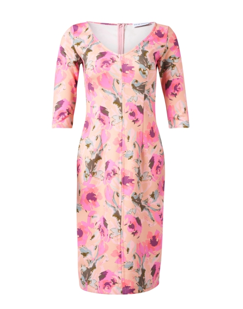 Product image - Chloe Kristyn - Maggie Pink Floral Ponte Dress