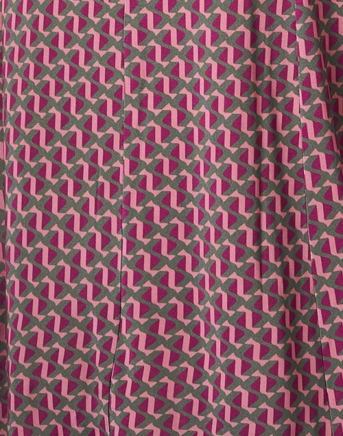Fabric image - Rosso35 - Multi Geometric Print Shirt Dress