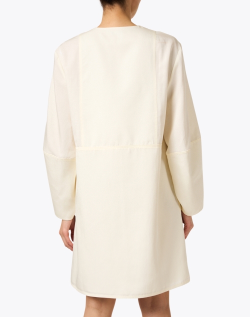 Back image - Joseph - Dasia Ivory Silk Blend Dress