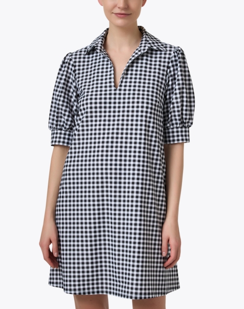 Front image - Jude Connally - Emerson Black and White Gingham Dress