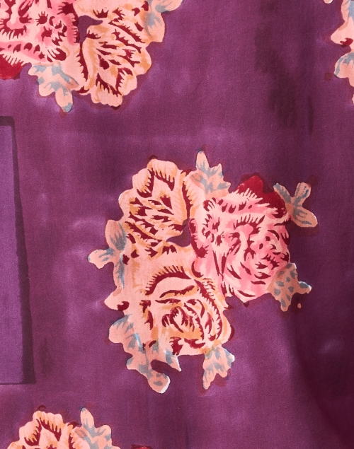 Fabric image - Lisa Corti - Eli Magenta Multi Print Satin Top