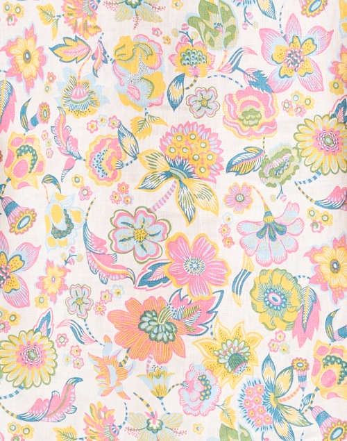 Fabric image - Frank & Eileen - Eileen Multi Floral Linen Blouse