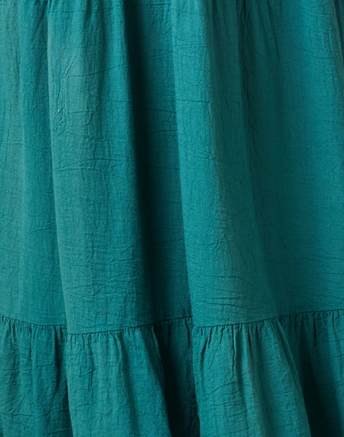 Fabric image - Honorine - Giselle Green Tiered Maxi Dress