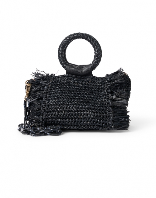 Product image - Laggo - Capri Black Raffia Circle Top Handle Bag