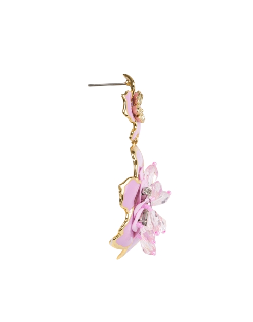 Back image - Mignonne Gavigan - Lorenza Lilac Flower Drop Earrings