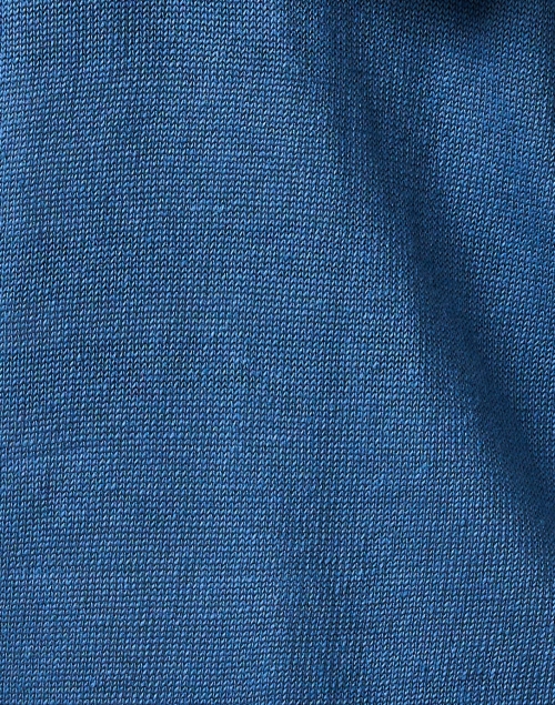 Fabric image - Kinross - Blue Linen Zip Hoodie Jacket
