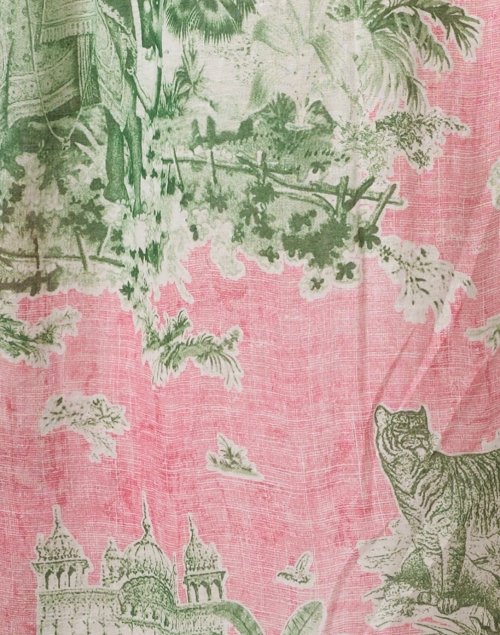 Fabric image - D'Ascoli - Prana Pink and Green Print Dress