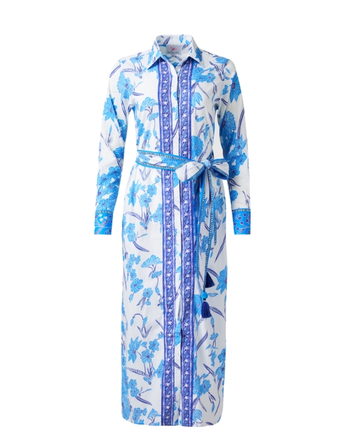 Product image - Bella Tu - Blue and White Floral Shirt Dress