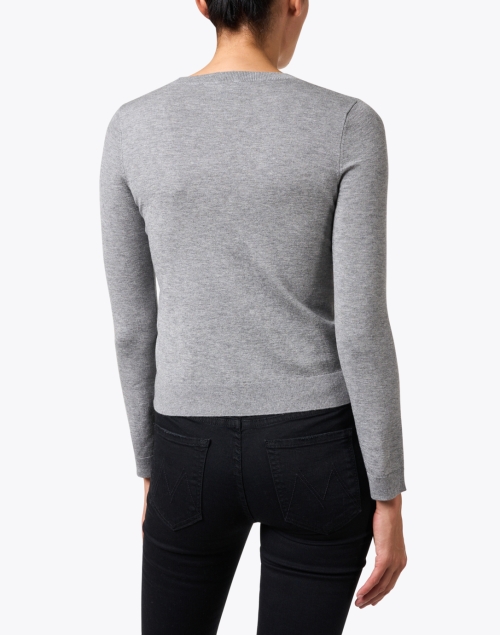 Back image - Weekend Max Mara - Sicilia Grey Silk Wool Sweater