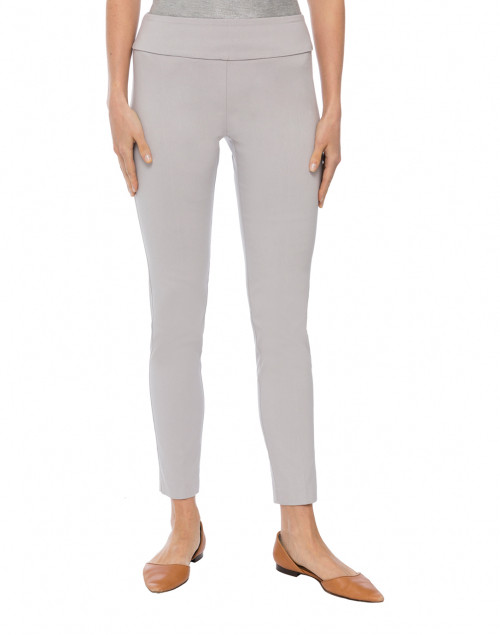 Front image - Elliott Lauren - Silver Control Stretch Pull On Ankle Pant