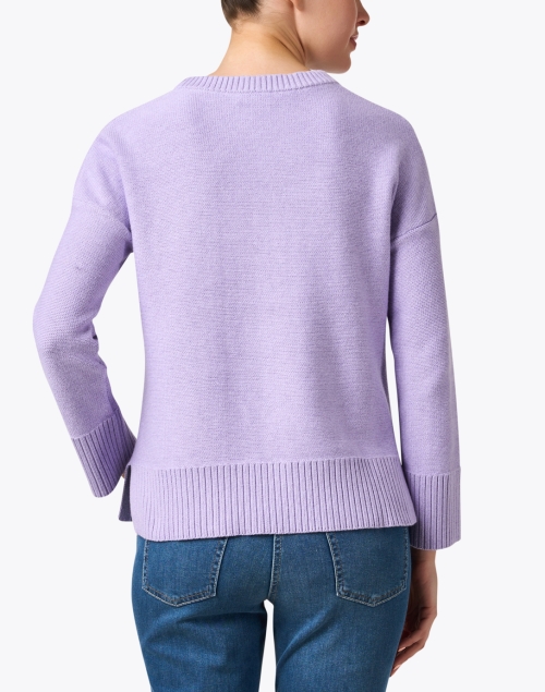Back image - Kinross - Lavender Cotton Sweater