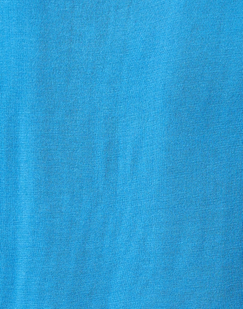 Fabric image - Lafayette 148 New York - Blue Mock Neck Knit Top