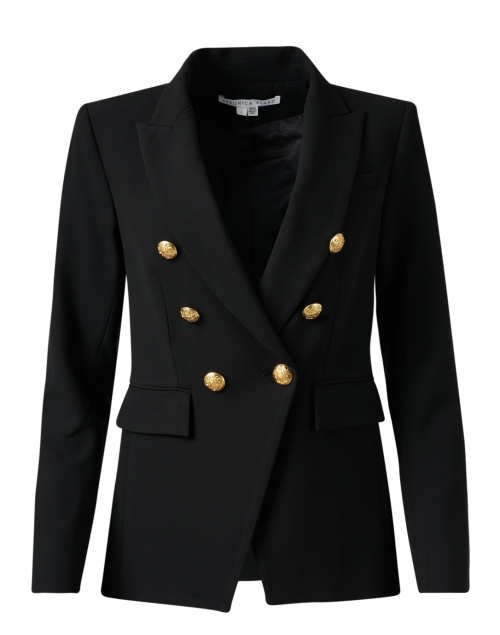 Product image - Veronica Beard - Miller Black Dickey Jacket with Gold Buttons