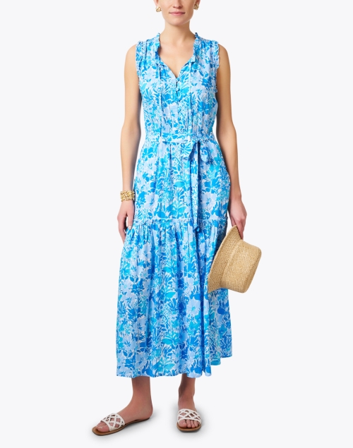 Alexis Blue Floral Print Dress