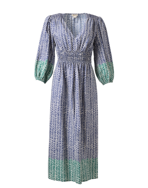 Product image - Shoshanna - Viola Navy and Green Print Dress