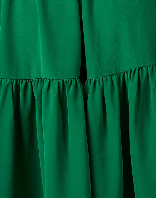 Fabric image - Soler - Pauline Green Silk Midi Dress