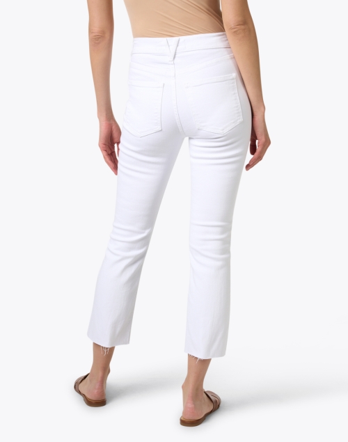 Back image - Veronica Beard - Carly White High Rise Stretch Flare Jean