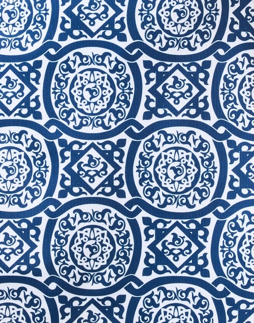 Fabric image - Gretchen Scott - Navy and White Tile Print Skort