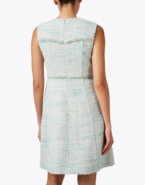Back image - St. John - Mint Green Tweed Dress