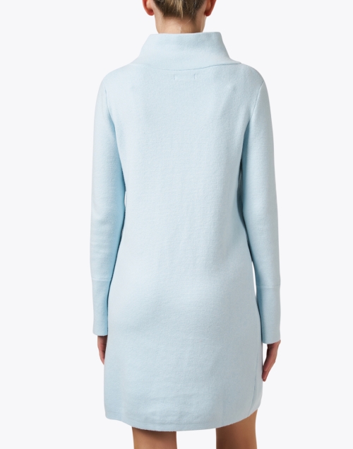 Back image - Burgess - Laura Blue Cotton Cashmere Tunic Dress
