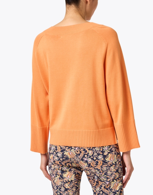 Back image - Repeat Cashmere - Orange Cotton Blend Sweater