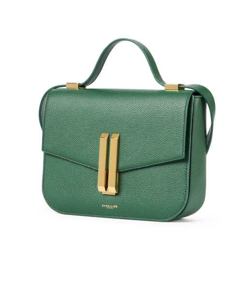 Front image - DeMellier - Vancouver Green Leather Crossbody Bag