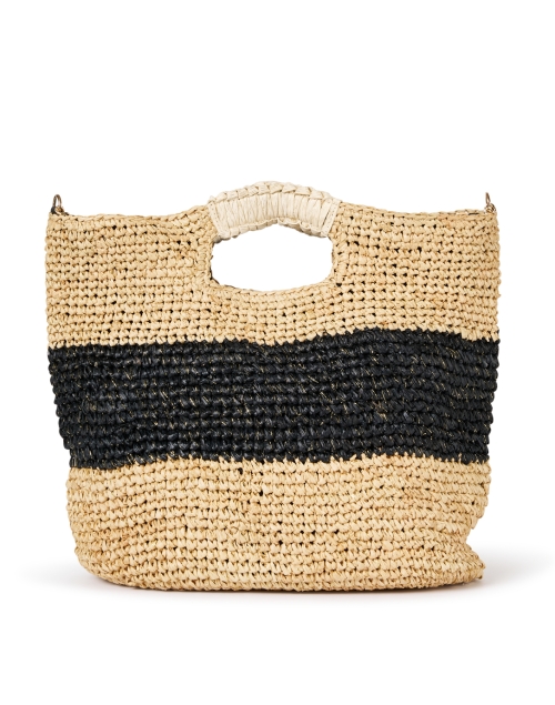 Product image - Laggo - Jill Beige and Black Raffia Handbag
