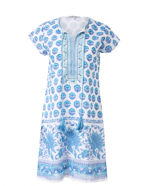 Bella Tu Posy Blue and White Floral Cotton Dress