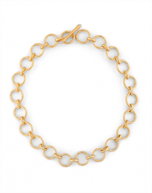 Dean Davidson - Gold and Moonstone Bamboo Link Chain Necklace 