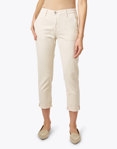 Front image - AG Jeans - Caden Cream Stretch Cotton Pant