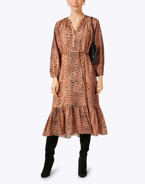 Sarai Leopard Print Midi Dress